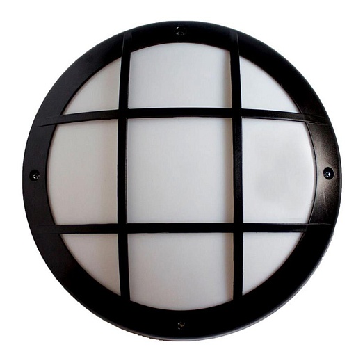Светильник настенный накладной Svet Бриз2 E27 2х20 Вт 220 В черный IP54 d360х100 мм (SV 0924-00371)