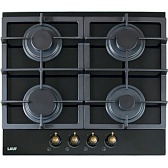 Варочная панель газовая Lauf PG-618BL classic 4 конфорки черная Варочная панель газовая Lauf PG-618BL classic 4 конфорки черная