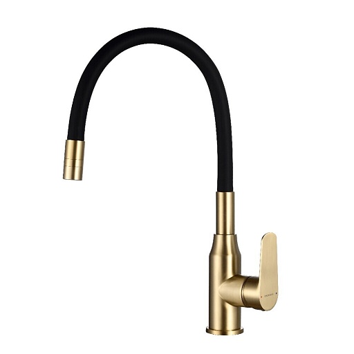 Смеситель для кухни Decoroom DR29 бронза/черный с гибким изливом однорычажный (DR29024B-Black) Смеситель для кухни Decoroom DR29 бронза/черный с гибким изливом однорычажный (DR29024B-Black)