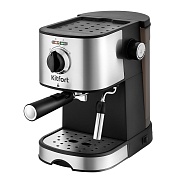Кофеварка рожковая Kitfort КТ-753 черная/серебро Кофеварка рожковая Kitfort КТ-753 черная/серебро
