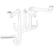 Сифон для мойки McAlpine 1 1/2х40 мм без выпуска с соединением 40 мм (SSK3-50)