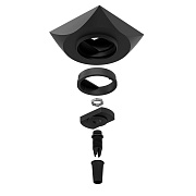 Основание для подвесного светильника Arte Lamp Base пластиковое IP20 черное (A410406)