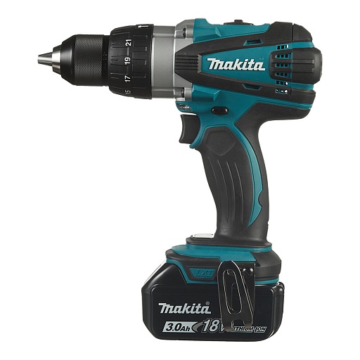 Дрель-шуруповерт ударная аккумуляторная Makita LXT DHP458RFE 18 В 3 Ач Li-Ion 2 АКБ и ЗУ (DHP458RFE) Дрель-шуруповерт ударная аккумуляторная Makita LXT DHP458RFE 18 В 3 Ач Li-Ion 2 АКБ и ЗУ (DHP458RFE)
