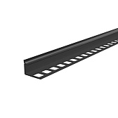 Профиль ПВХ для кафельной плитки внутренний 10 мм 2,7 м черный глянец Профиль ПВХ для кафельной плитки внутренний 10 мм 2,7 м черный глянец