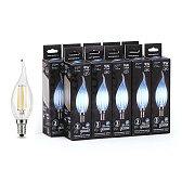 Лампа светодиодная E14 9 Вт 4100К свеча на ветру 150-265 В Gauss Filament (10 шт.) Лампа светодиодная E14 9 Вт 4100К свеча на ветру 150-265 В Gauss Filament (10 шт.)