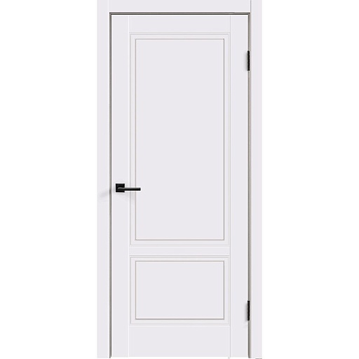 Дверь межкомнатная Ольсен 700х2000 мм эмаль белая глухая с замком