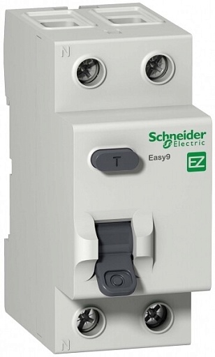 УЗО Schneider Electric Easy9 63А 30 мА 2P тип AC 4,5 кА (EZ9R34263) УЗО Schneider Electric Easy9 63А 30 мА 2P тип AC 4,5 кА (EZ9R34263)