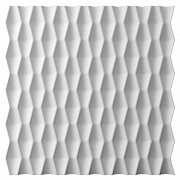 Панель декоративная из экополимера 500х500х15 мм Bello Deco Polymer СП 17 белая 0,25 кв.м