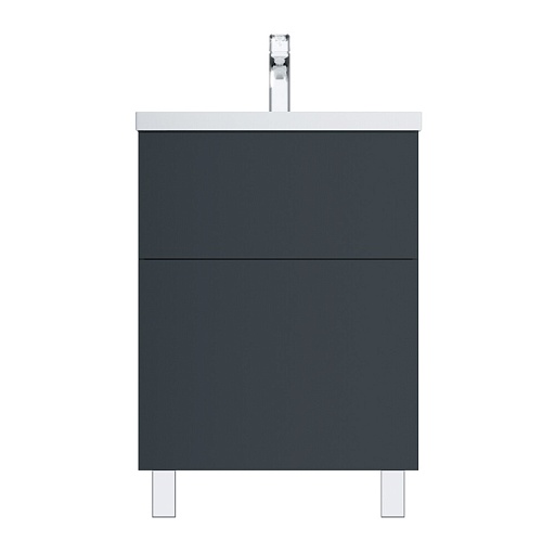 Тумба под раковину AM.PM Gem 60 см напольная графит матовая (M90FSX06022GM32)