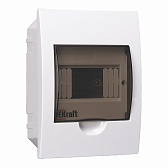 Щит распределительный встраиваемый Dekraft пластиковый IP41 222х172х92 мм 6 модулей прозрачная дверь