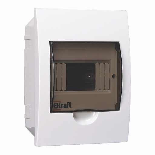 Щит распределительный встраиваемый Dekraft пластиковый IP41 222х172х92 мм 6 модулей прозрачная дверь