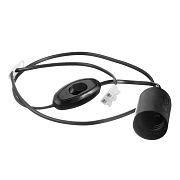 Патрон для лампы E27 Svet ПС 0127 полипропиленовый 880 Вт IP20 подвесной с выключателем (1010-00020/4481/4484)