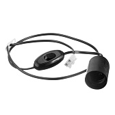 Патрон для лампы E27 Svet ПС 0127 полипропиленовый 880 Вт IP20 подвесной с выключателем (1010-00020/4481/4484)