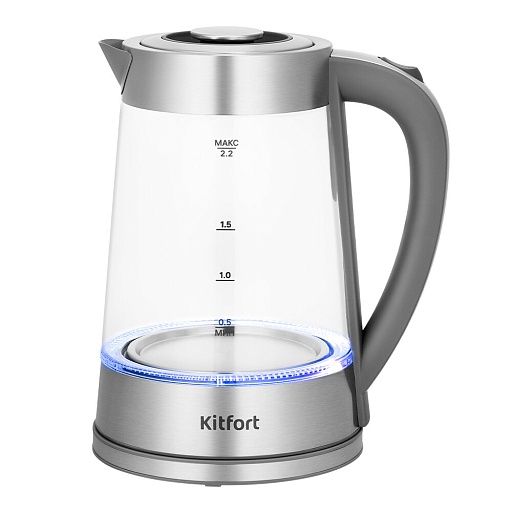 Электрический чайник Kitfort КТ-6763 2,2 л серый