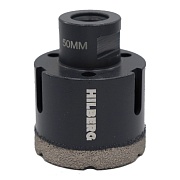 Коронка алмазная Hilberg Super Hard (HH650) по керамограниту 50 мм Коронка алмазная Hilberg Super Hard (HH650) по керамограниту 50 мм