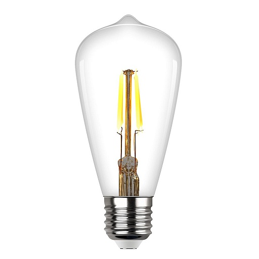 Лампа светодиодная филаментная REV E27 2700К 7 Вт 695 Лм 220 В колба ST64 прозрачная