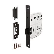 Замок врезной Fuaro Plastic P72-50 для межкомнатной двери под фиксатор черный Замок врезной Fuaro Plastic P72-50 для межкомнатной двери под фиксатор черный