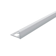 Профиль ПВХ для кафельной плитки наружный 10 мм 2,7 м светло-серый глянец