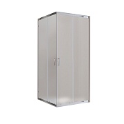 Душевой уголок BelBagno Uno хром 90х90х195 см квадрат стекло матовое 5 мм (UNO-195-A-2-90-P-Cr)