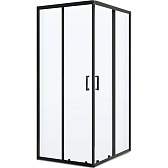 Душевой уголок BelBagno Uno черный 90х90х195 см квадрат стекло прозрачное 5 мм (UNO-195-A-2-90-C-NERO) Душевой уголок BelBagno Uno черный 90х90х195 см квадрат стекло прозрачное 5 мм (UNO-195-A-2-90-C-NERO)