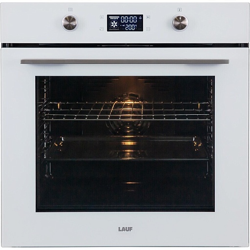 Духовой шкаф газовый встраиваемый Lauf DE-604WH 600 мм белый