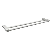 Полотенцедержатель WasserKraft Kammel K-8300 White 655 мм двойной на шуруп металл белый (K-8340W)