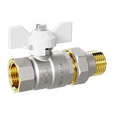 Кран шаровой латунный LD Pride 3/4 ВР(г) х 3/4 ВР(г) бабочка со сгоном прямой (LD 47.316.20 W) Кран шаровой латунный LD Pride 3/4 ВР(г) х 3/4 ВР(г) бабочка со сгоном прямой (LD 47.316.20 W)