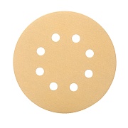 Диск шлифовальный КМ Gold d125 мм Р180 на липучку бумажная основа (5 шт.)