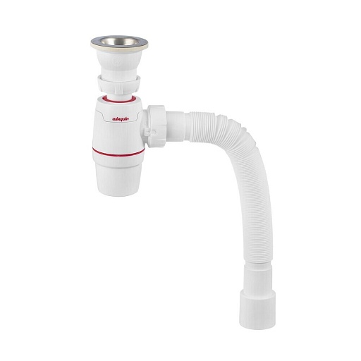 Сифон для мойки Wirquin Neo 1 1/2х40/50 мм с выпуском d70 мм с соединением 40/50 мм (30987067)