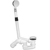 Сифон для ванны Viega 1 1/2x50 мм полуавтомат с выпуском d70 мм клик-клак с соединением 40/50 мм (572853)