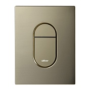 Клавиша смыва для инсталляций Abber пневматическая золото брашированное (AC0124BG)