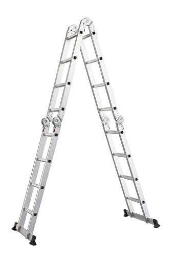 Лестница 4-х секционная шарнирная 4х4 Новая высота