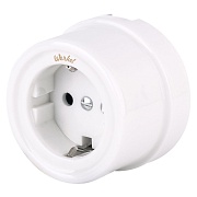 Розетка Werkel накладная белая (a051312)