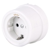 Розетка Werkel накладная белая (a051312)