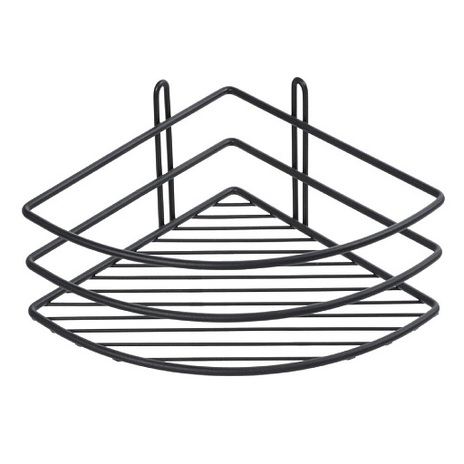 Полка для ванной Fixsen Муар угловая 275х200х104 мм металл черная (710B-1) Полка для ванной Fixsen Муар угловая 275х200х104 мм металл черная (710B-1)