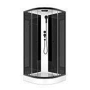Душевая кабина Domani-Spa Delight Slim 90х90х218 см стекло прозрачное 4 мм с низким поддоном полукруг