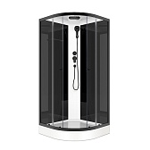 Душевая кабина Domani-Spa Delight Slim 90х90х218 см стекло прозрачное 4 мм с низким поддоном полукруг Душевая кабина Domani-Spa Delight Slim 90х90х218 см стекло прозрачное 4 мм с низким поддоном полукруг