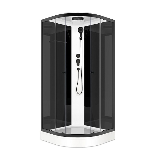 Душевая кабина Domani-Spa Delight Slim 90х90х218 см стекло прозрачное 4 мм с низким поддоном полукруг Душевая кабина Domani-Spa Delight Slim 90х90х218 см стекло прозрачное 4 мм с низким поддоном полукруг