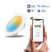 Светильник умный Gauss Smart Home светодиодный встраиваемый 7 Вт теплый/холодный 2700-4000 К IP20 d105 мм Светильник умный Gauss Smart Home светодиодный встраиваемый 7 Вт теплый/холодный 2700-4000 К IP20 d105 мм