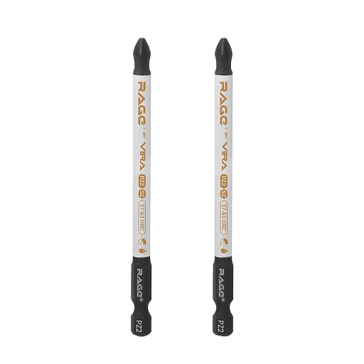 Бита Rage by Vira (554137) PZ2 магнитная 100 мм (2 шт.) Бита Rage by Vira (554137) PZ2 магнитная 100 мм (2 шт.)