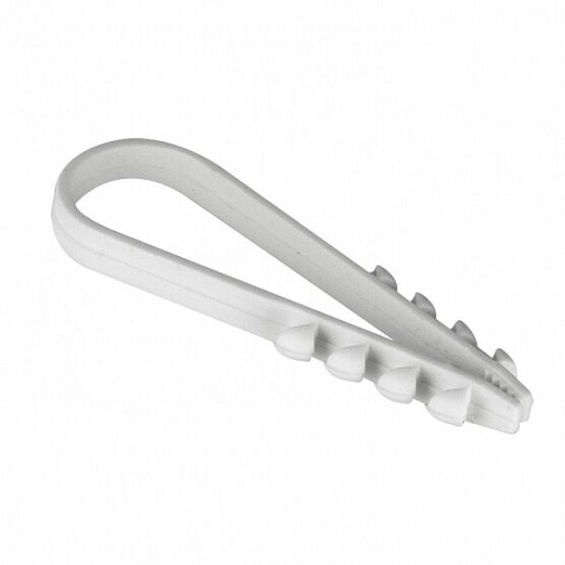 Дюбель-хомут для круглого кабеля PROxima 19-25 мм белый (100 шт.) (plc-ncc-19x25w)