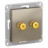 Розетка аудио Systeme Electric AtlasDesign встраиваемая шампань (ATN000587) Розетка аудио Systeme Electric AtlasDesign встраиваемая шампань (ATN000587)