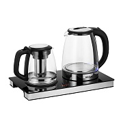 Чайный набор электрический Kitfort КТ-6737 2 л черный