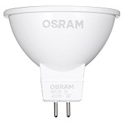 Лампа светодиодная Osram GU5.3 4000К 5 Вт 360 Лм 12 В рефлектор MR16 прозрачная