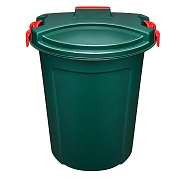 Бак для жидких/сыпучих веществ ЭльфПласт 100 л пластиковый с крышкой зеленый