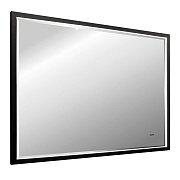 Зеркало с подсветкой прямоугольное 60х80 см в раме черной бесконтактный сенсор с диммером Abber See (AG6110SCL-0.8)