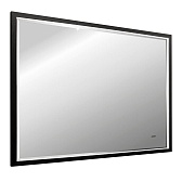 Зеркало с подсветкой прямоугольное 60х80 см в раме черной бесконтактный сенсор с диммером Abber See (AG6110SCL-0.8)