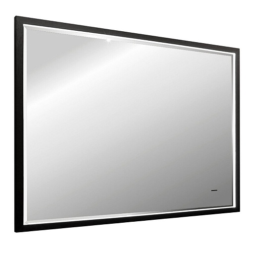 Зеркало с подсветкой прямоугольное 60х80 см в раме черной бесконтактный сенсор с диммером Abber See (AG6110SCL-0.8)