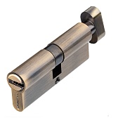 Цилиндр Palladium C BK AB 80 40х40 мм ключ/вертушка античная бронза Цилиндр Palladium C BK AB 80 40х40 мм ключ/вертушка античная бронза