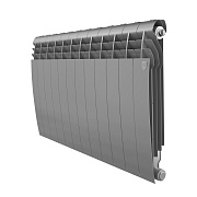 Радиатор биметаллический Royal Thermo BiLiner B 500 мм 12 секций 1" боковое подключение серебристый Радиатор биметаллический Royal Thermo BiLiner B 500 мм 12 секций 1" боковое подключение серебристый